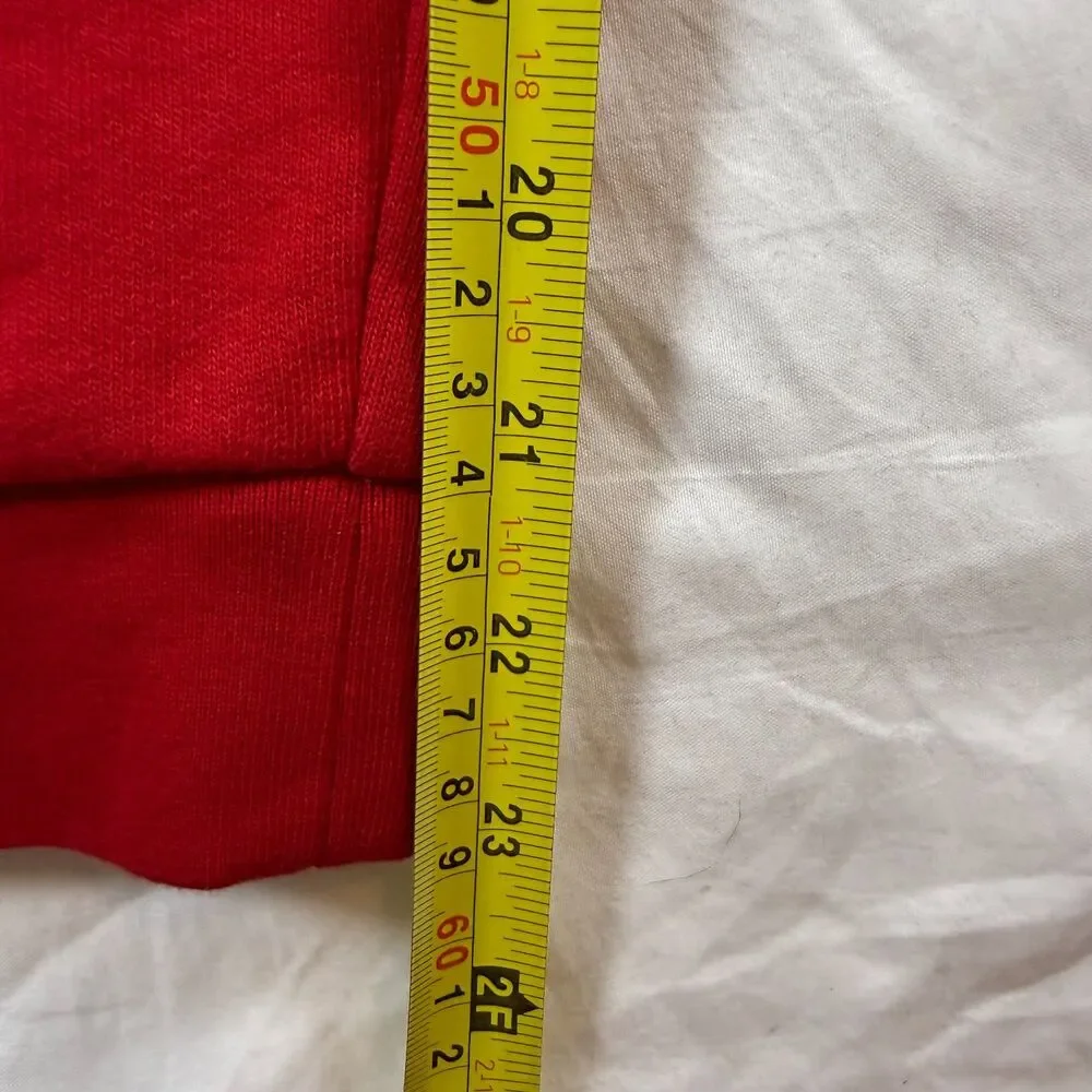 Polo Ralph Lauren Boys Red Fleece Joggers Plaid Pocket L